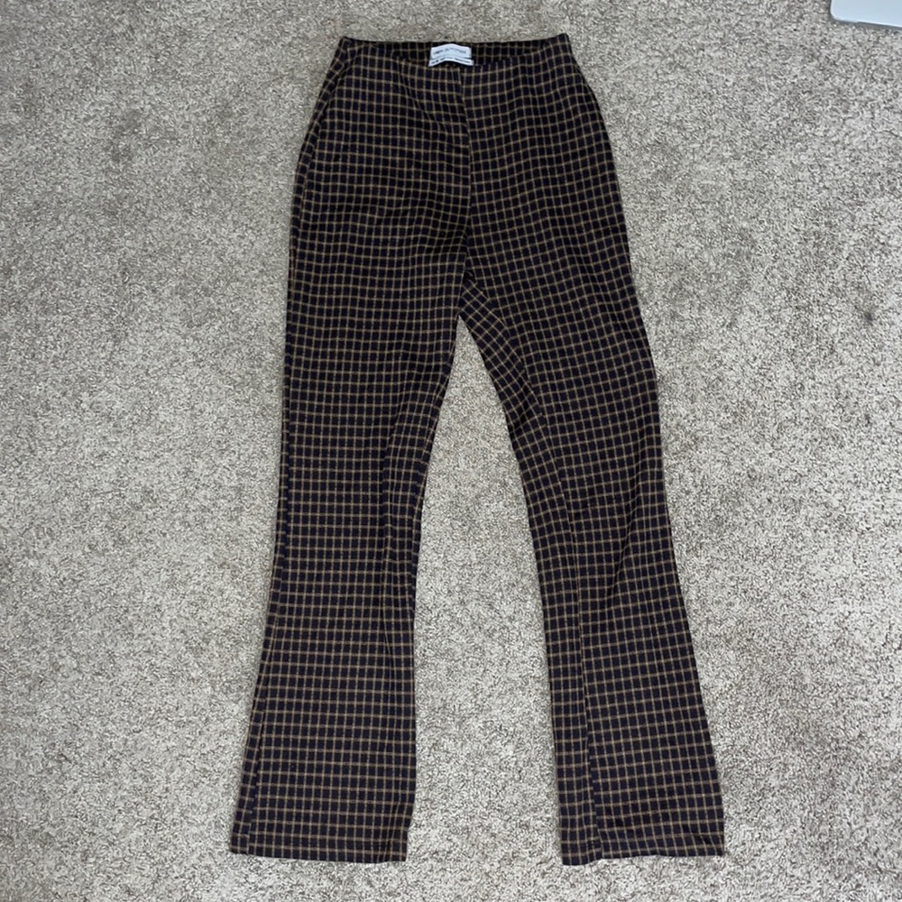 Urban Outfitters flare plaid pants